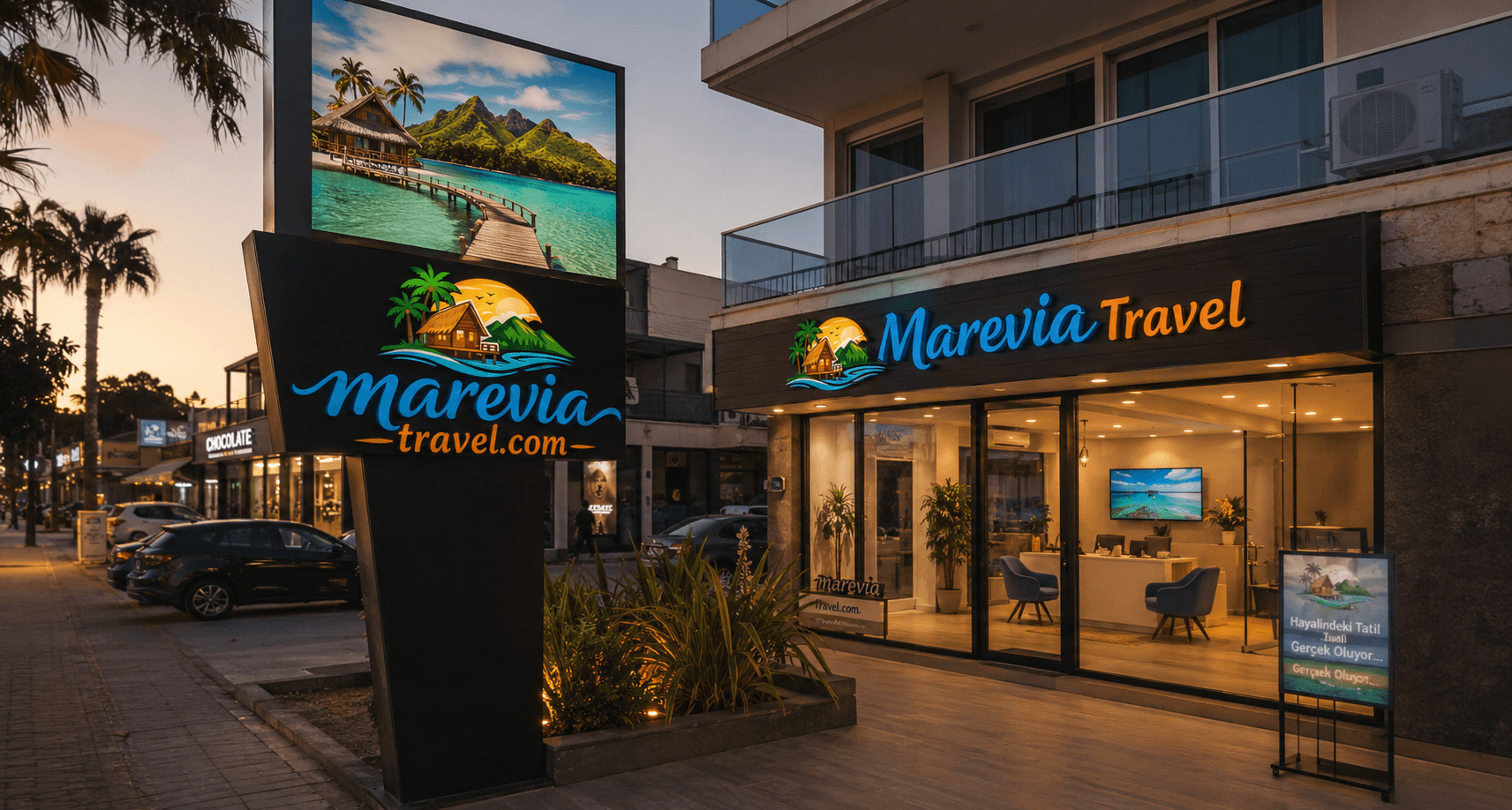Marevia Travel dış ofis görünümü