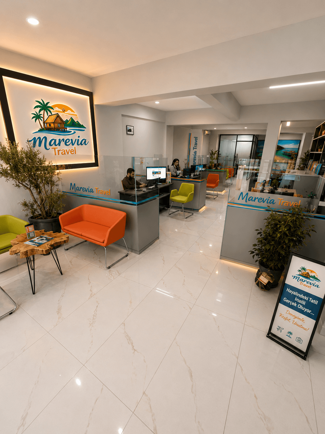 Marevia Travel iç ofis görünümü