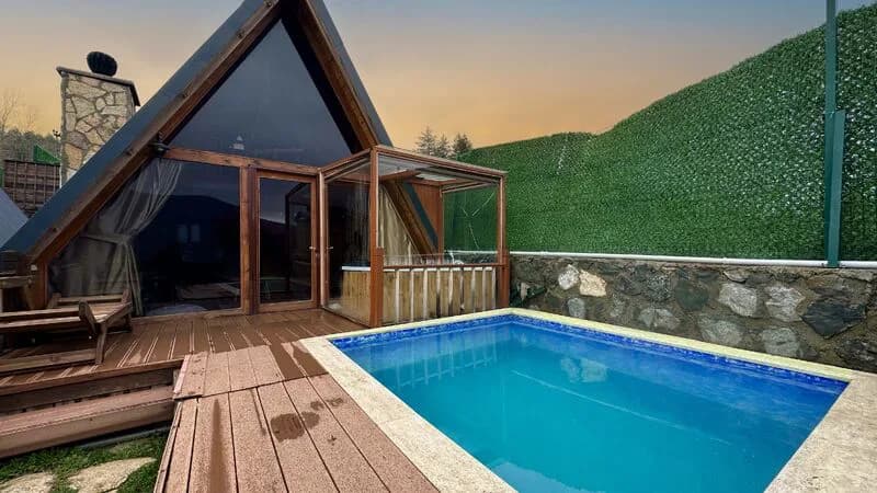 Nevada Bungalov Kare Havuzlu ve Jakuzili görsel 1