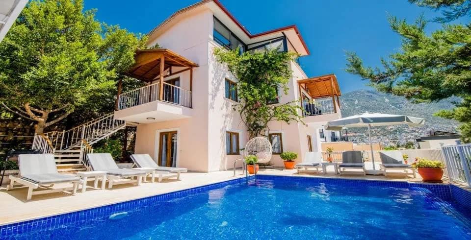 Kaş Kalkan'da Merkezi Konumda, Özel Havuzlu, 6 Kişilik Villa görsel 1