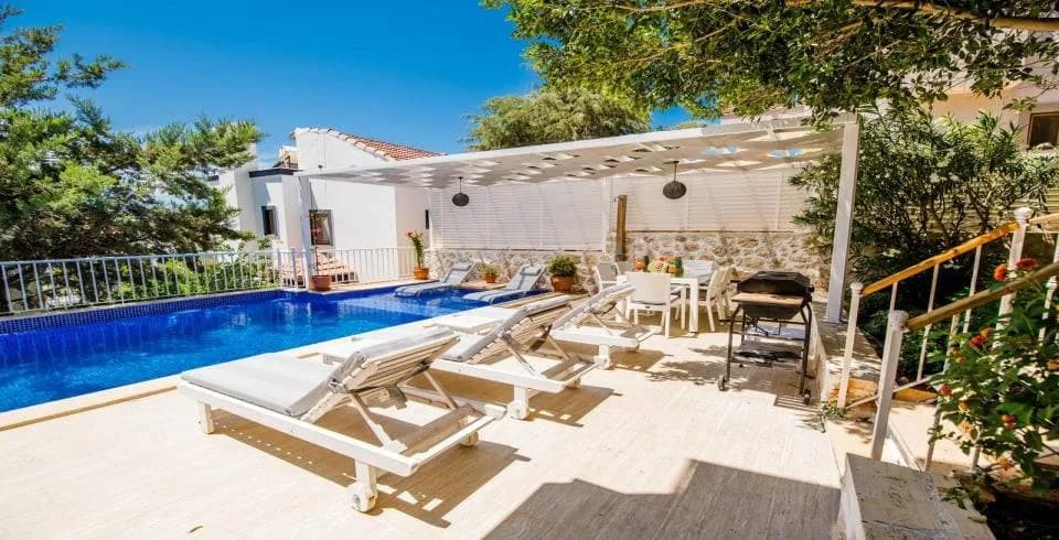 Kaş Kalkan'da Merkezi Konumda, Özel Havuzlu, 6 Kişilik Villa görsel 3