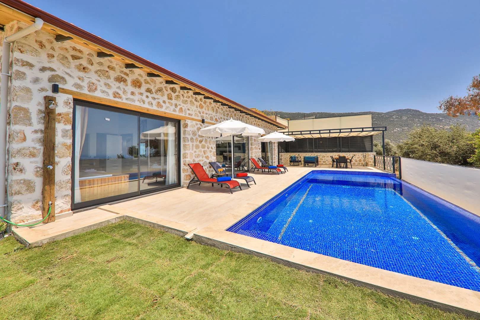 Kaş İslamlar'da Çekirdek Ailelere Uygun, Özel Havuzlu, Otantik Villa görsel 1
