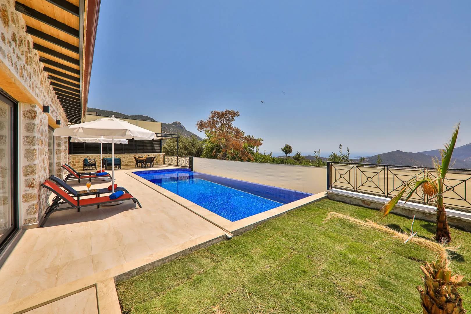 Kaş İslamlar'da Çekirdek Ailelere Uygun, Özel Havuzlu, Otantik Villa görsel 2