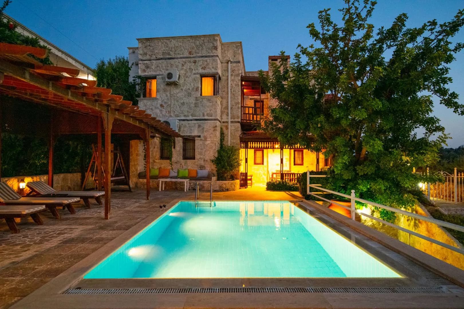 Kalkan Kördere'de Nezih Konumda, Özel Havuzlu, Kiralık Villa görsel 1