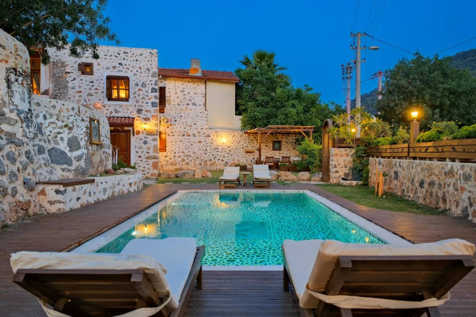 Fethiye Kayaköy'de Geniş Alanlara Sahip, Özel Havuzlu, Otantik Villa görsel 2