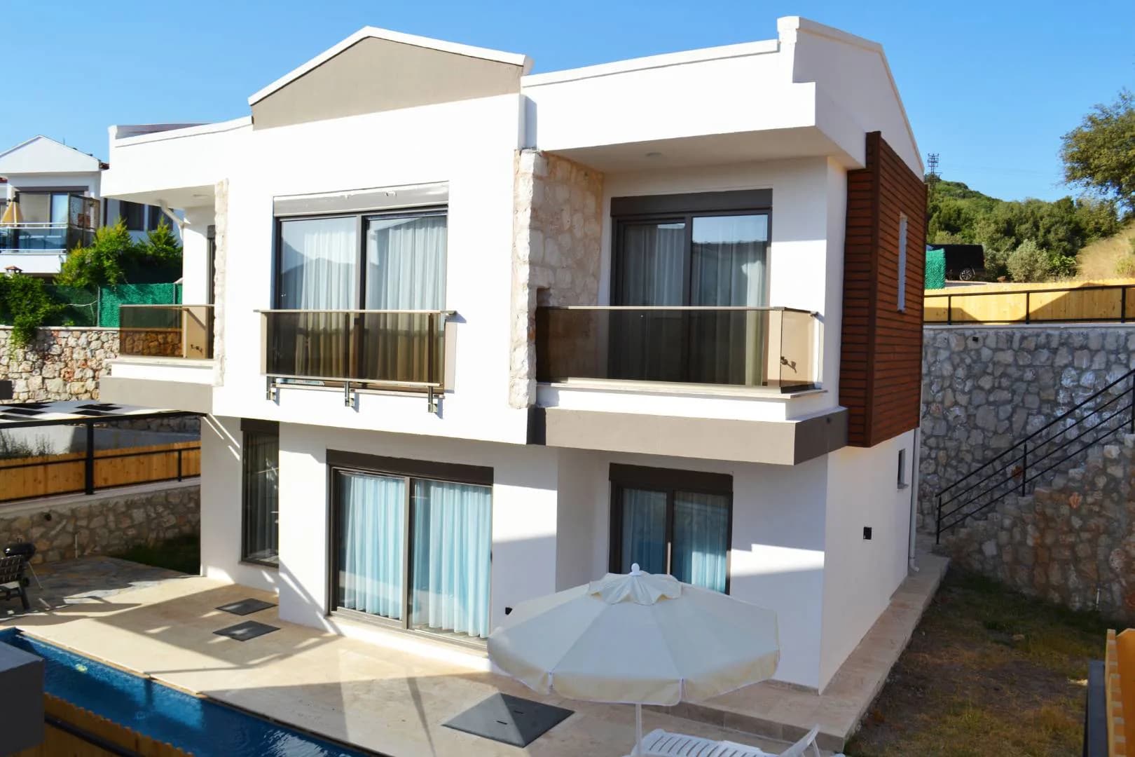 Kaş Andifli'de Kalabalık Ailelere Uygun, Özel Havuzlu, Modern Villa görsel 1