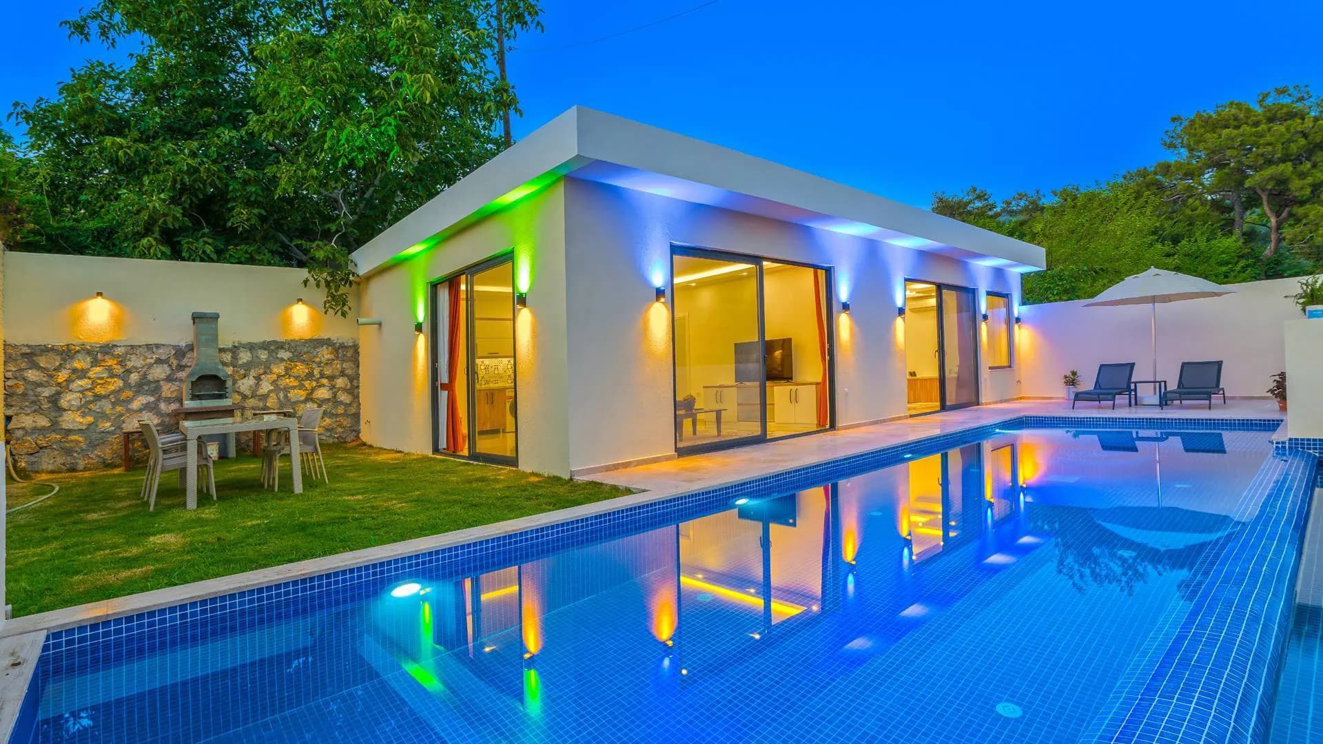 Kaş İslamlar'da Gözlerden Uzak Konumda, Özel Havuzlu, 1+1 Villa görsel 3