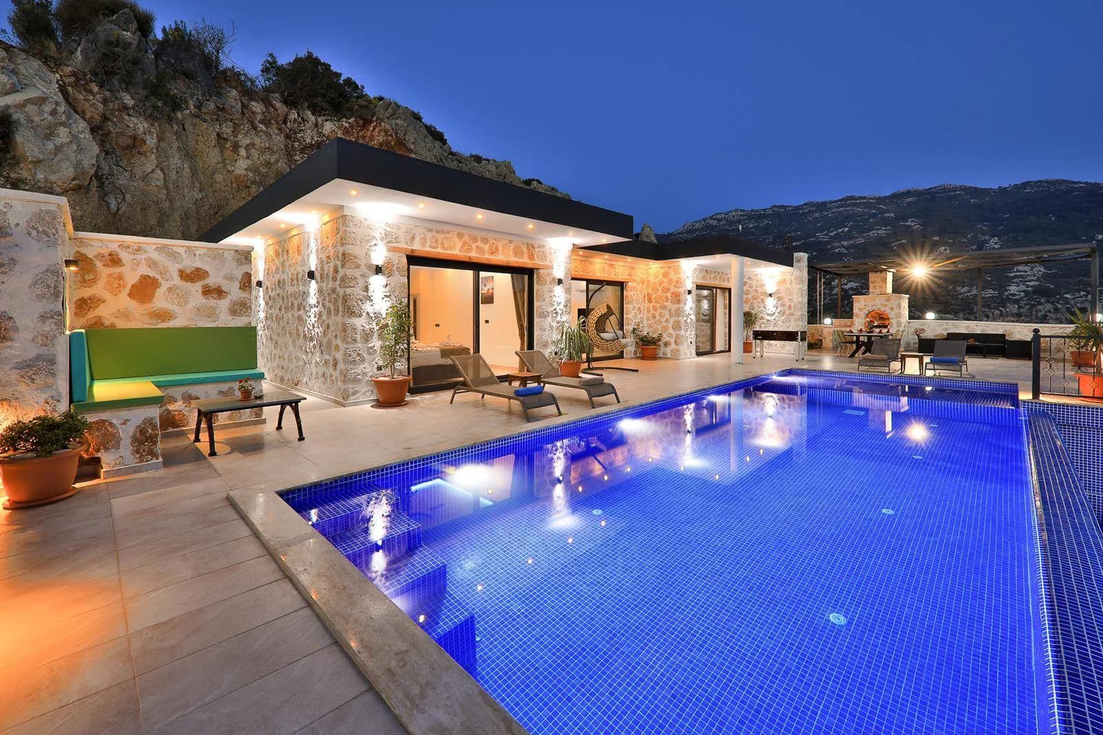 Kaş İslamlar'da Muhteşem Konfora Sahip, Özel Havuzlu, Kiralık Villa görsel 1