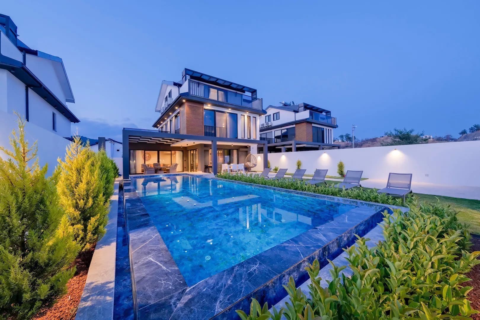 Fethiye Çiftlik'te Doğayla İç İçe, Açık ve Kapalı Havuzlu, Kiralık Villa görsel 1