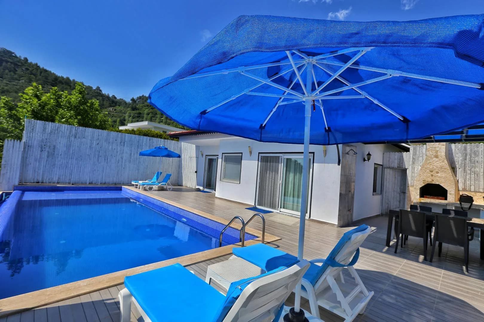 Kaş İslamlar'da Huzurlu Doğada, Özel Havuzlu, Jakuzili Villa görsel 3