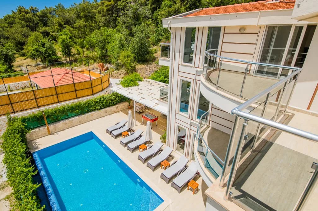 Kaş İslamlar'da Kalabalık Ailelere Uygun, Özel Havuzlu, Kiralık Villa görsel 2