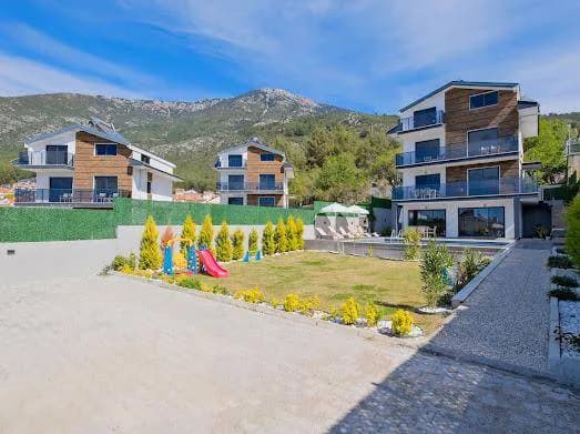 Fethiye Ovacık'ta Kalabalık Ailelere Uygun, Özel Havuzlu, Modern Villa görsel 3