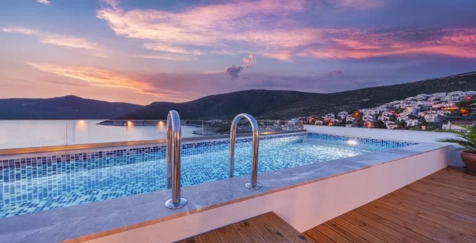 Kaş Kalkan'da Benzersiz Deniz Manzaralı, Özel Havuzlu, Estetik Villa görsel 2