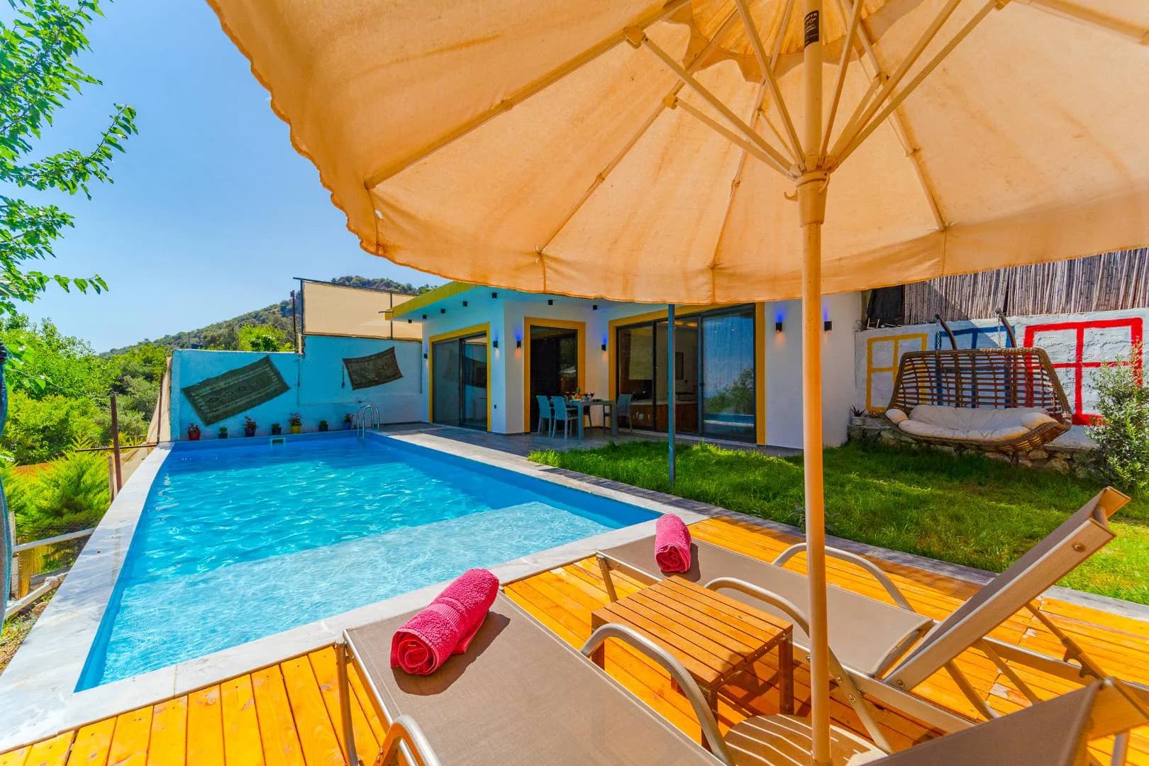 Kaş İslamlar'da Göz Alıcı Doğada, Özel Havuzlu, Kiralık Villa görsel 3