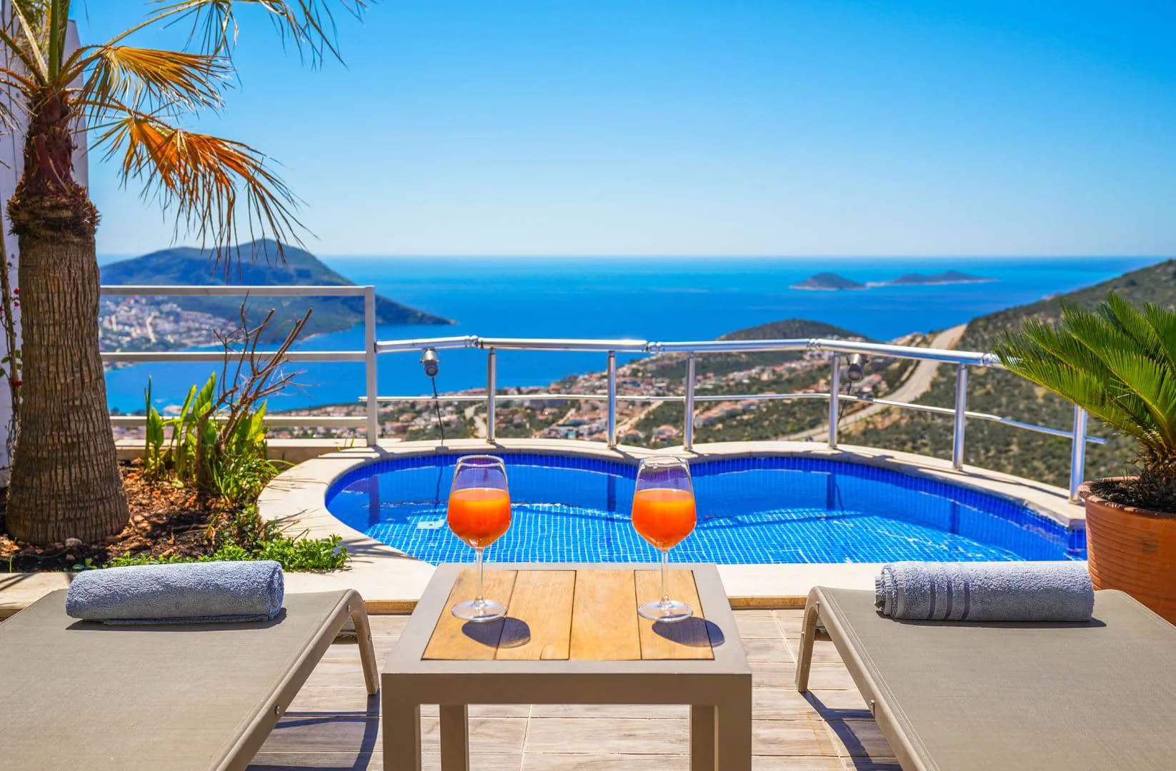 Kaş İslamlar'da Deniz Manzaralı, Sonsuzluk Havuzlu, Nezih Villa görsel 2