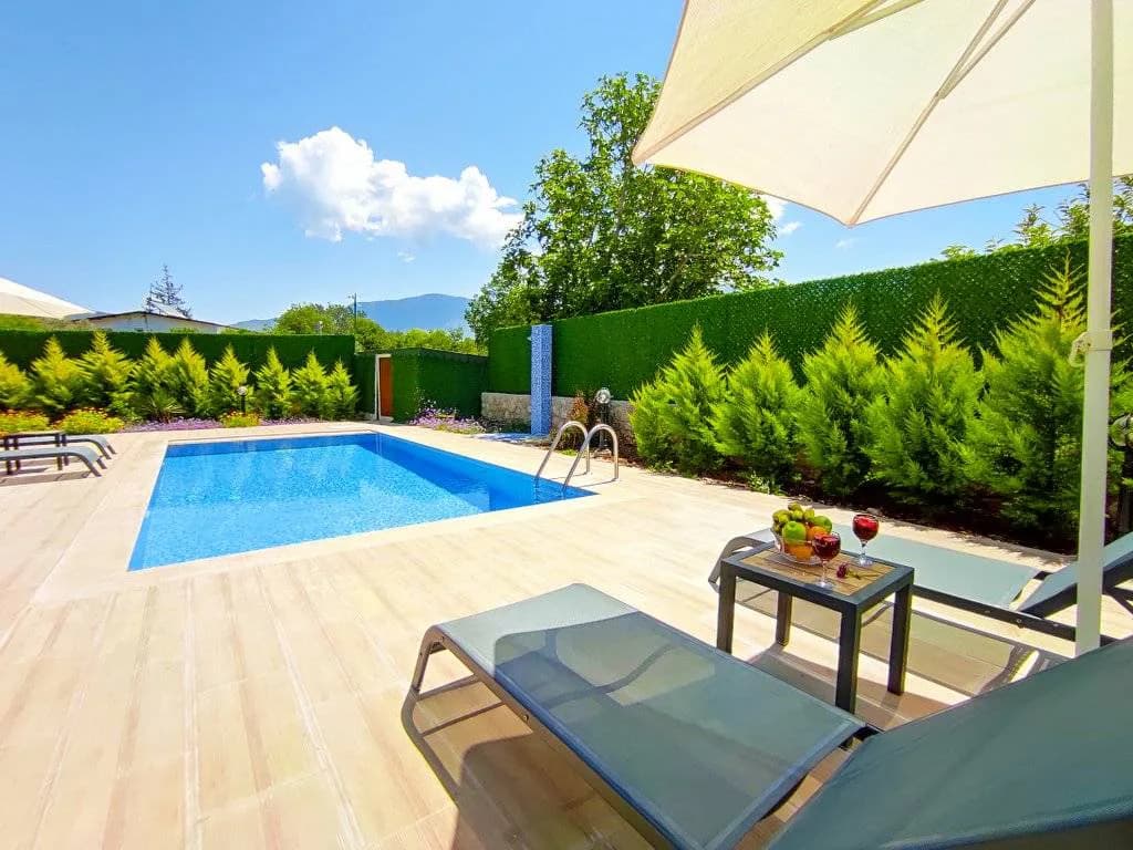 Fethiye Kayaköy'de Muhteşem Doğada, Özel Havuzlu, Modern Villa görsel 2