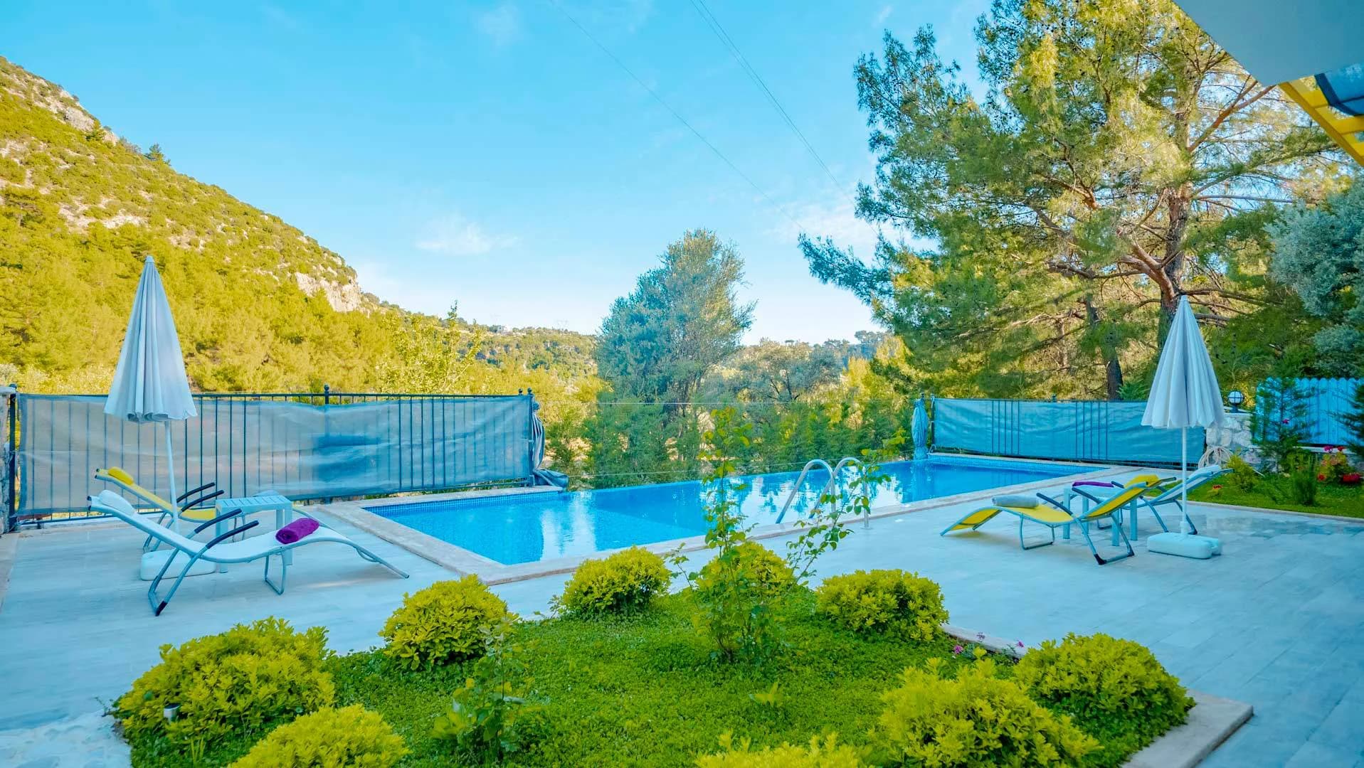 Kaş İslamlar'da Gözden Uzak Konumda, Özel Havuzlu, 5 Kişilik Villa görsel 2