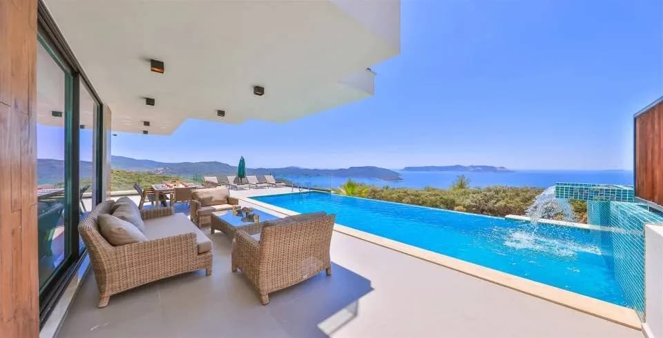 Kaş Andifli'de Nezih Konumda, Özel Havuzlu, Modern Villa görsel 3