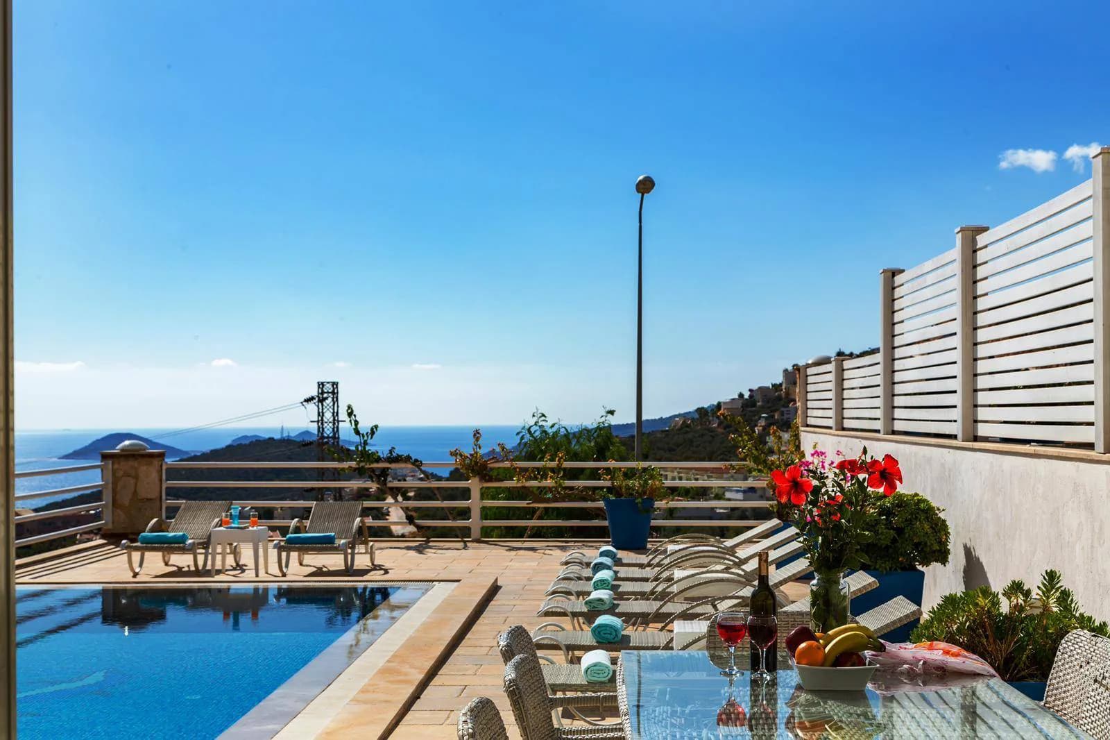 Kaş Kalkan'da Deniz Manzaralı, Özel Havuzlu, 8 Kişilik Villa görsel 1