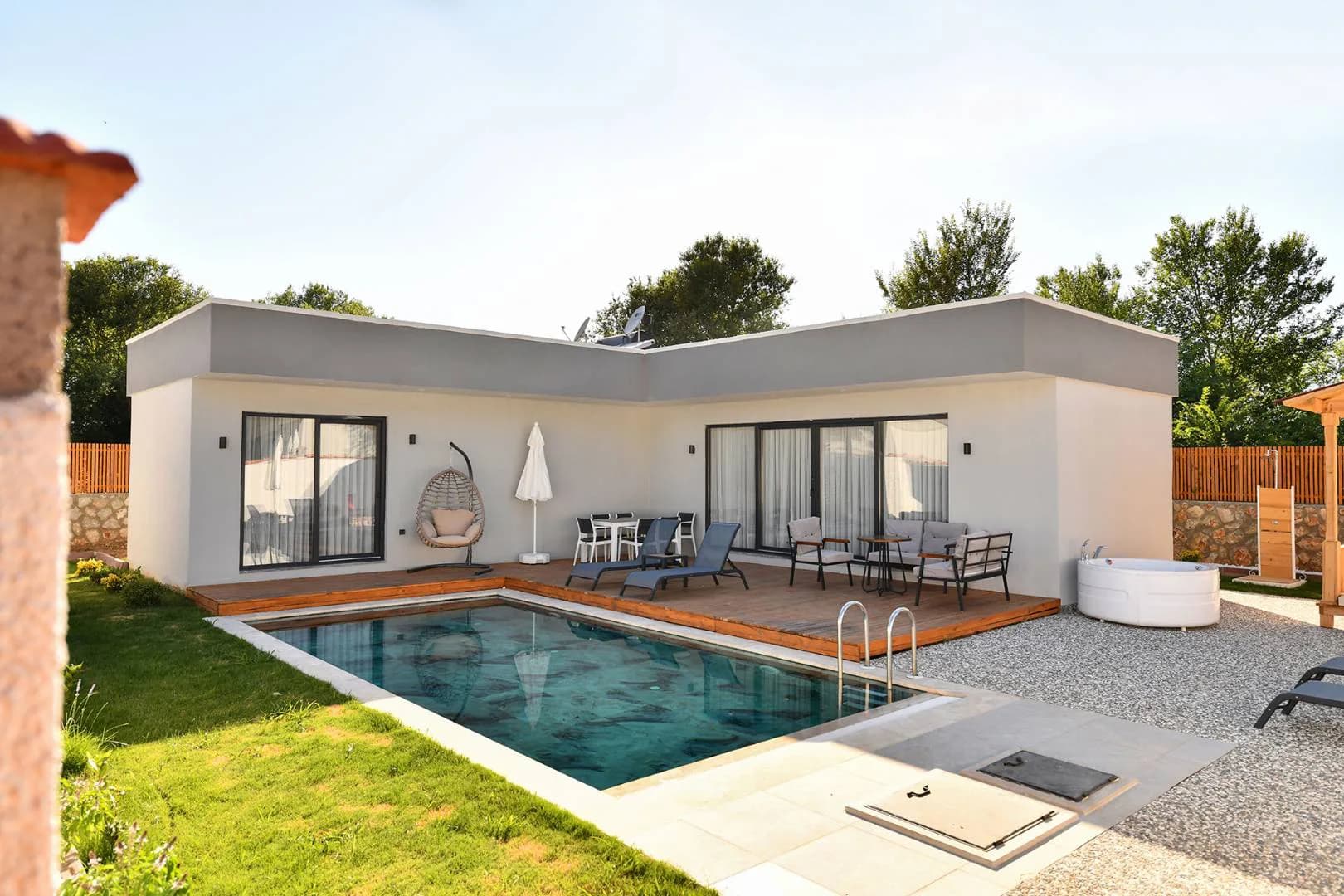 Fethiye Yeşilüzümlü'de Doğa İle İç İçe, Özel Havuzlu, 2+1 Lüks Villa görsel 2