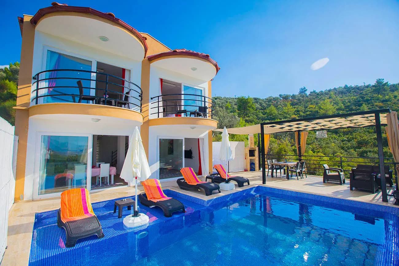 Kaş İslamlar'da Sakin Konumda, Özel Havuzlu, 4 Kişilik Villa görsel 1