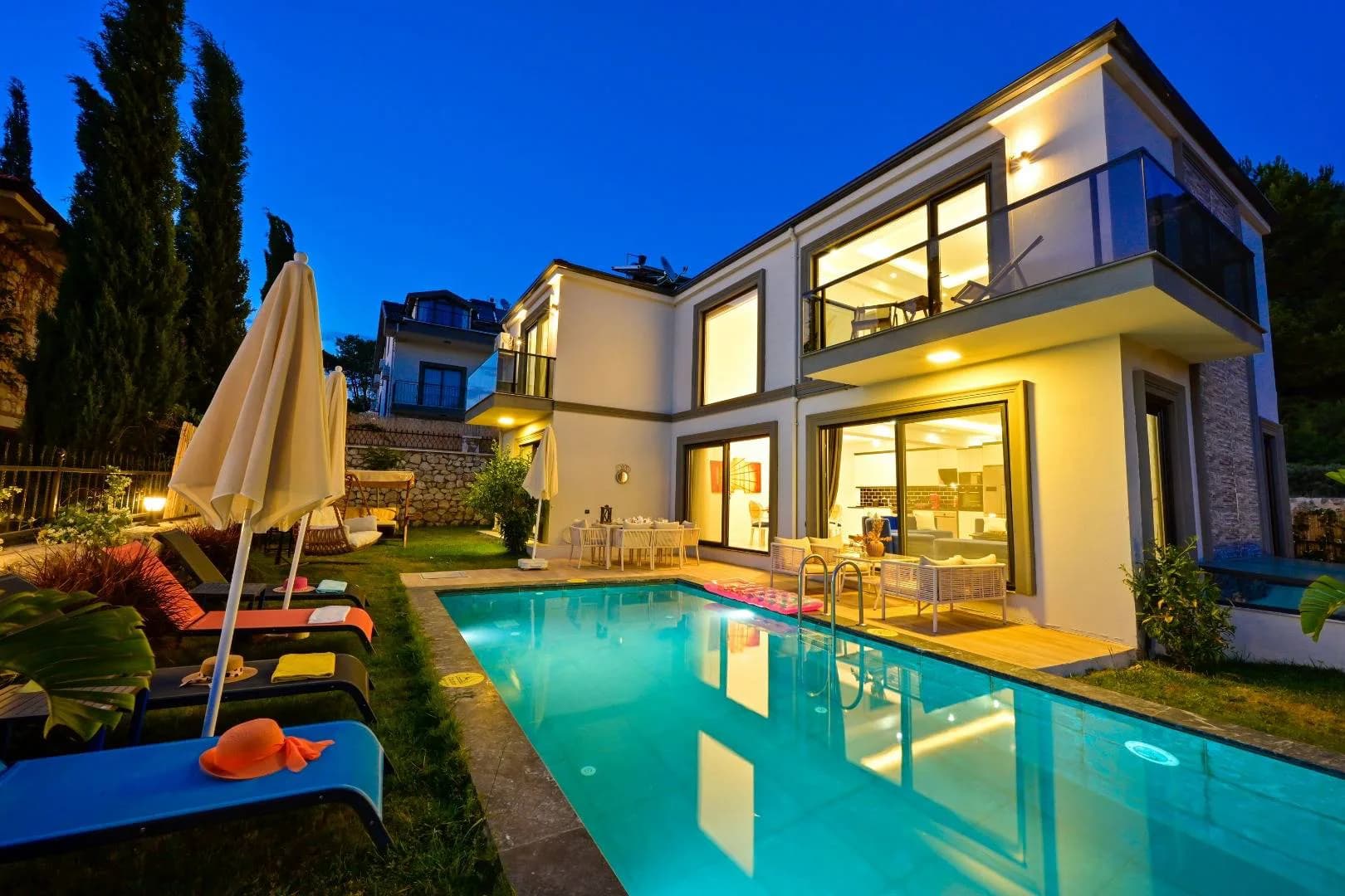 Faralya'da Deniz Manzaralı, Özel Havuzlu, Saunalı, Lüks Villa görsel 2