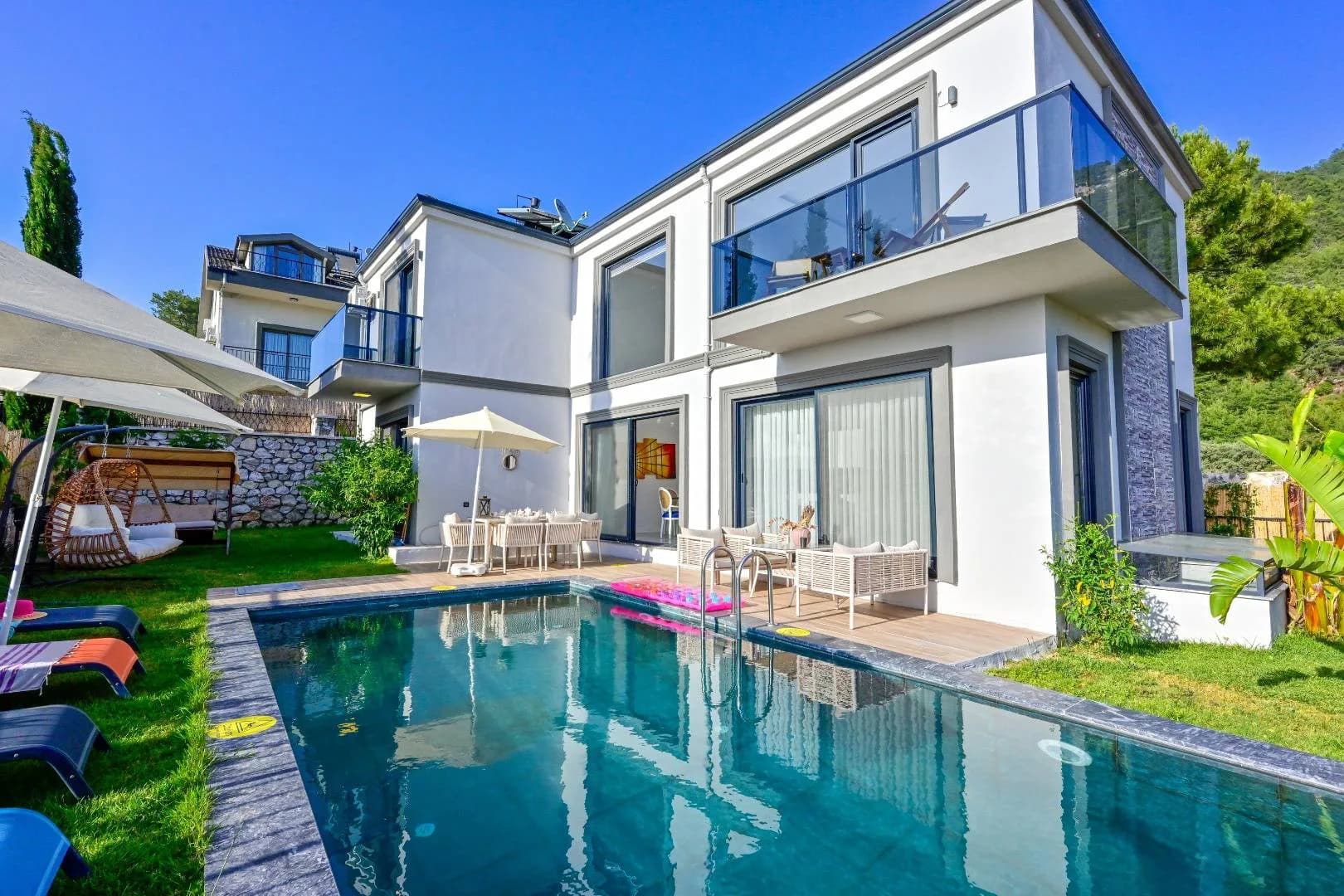 Faralya'da Deniz Manzaralı, Özel Havuzlu, Saunalı, Lüks Villa görsel 3
