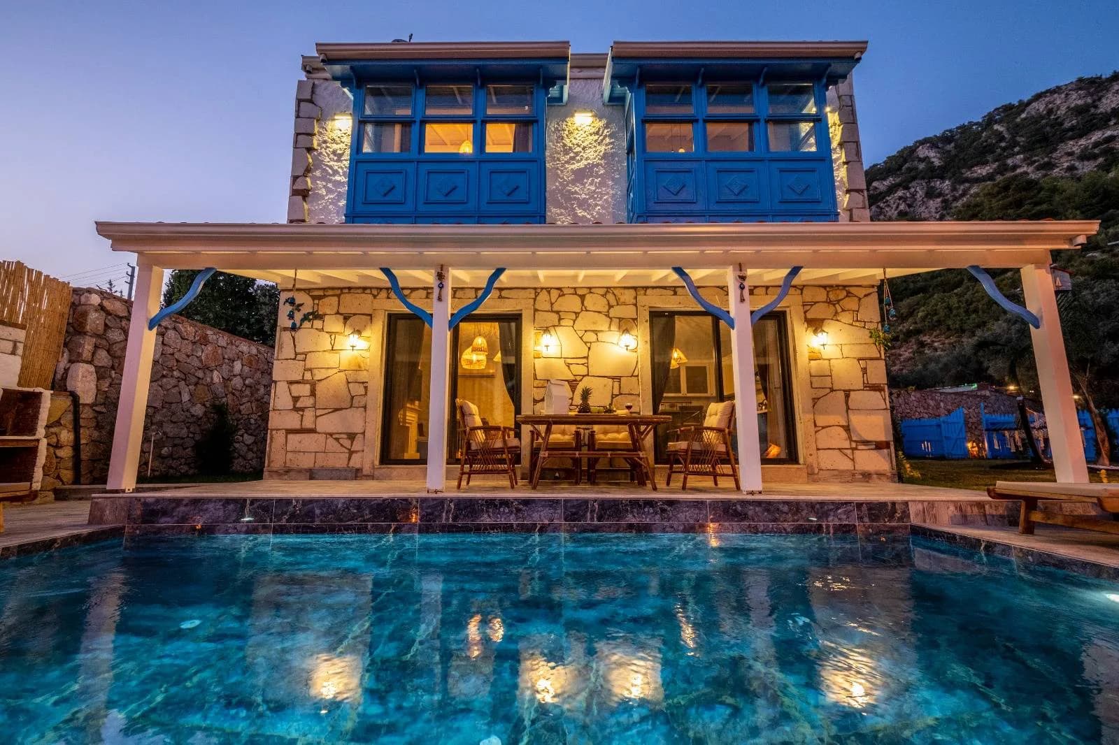 Fethiye Karaağaç'ta Özel Havuzlu, Doğayla İç İçe, Tatil Villası görsel 2