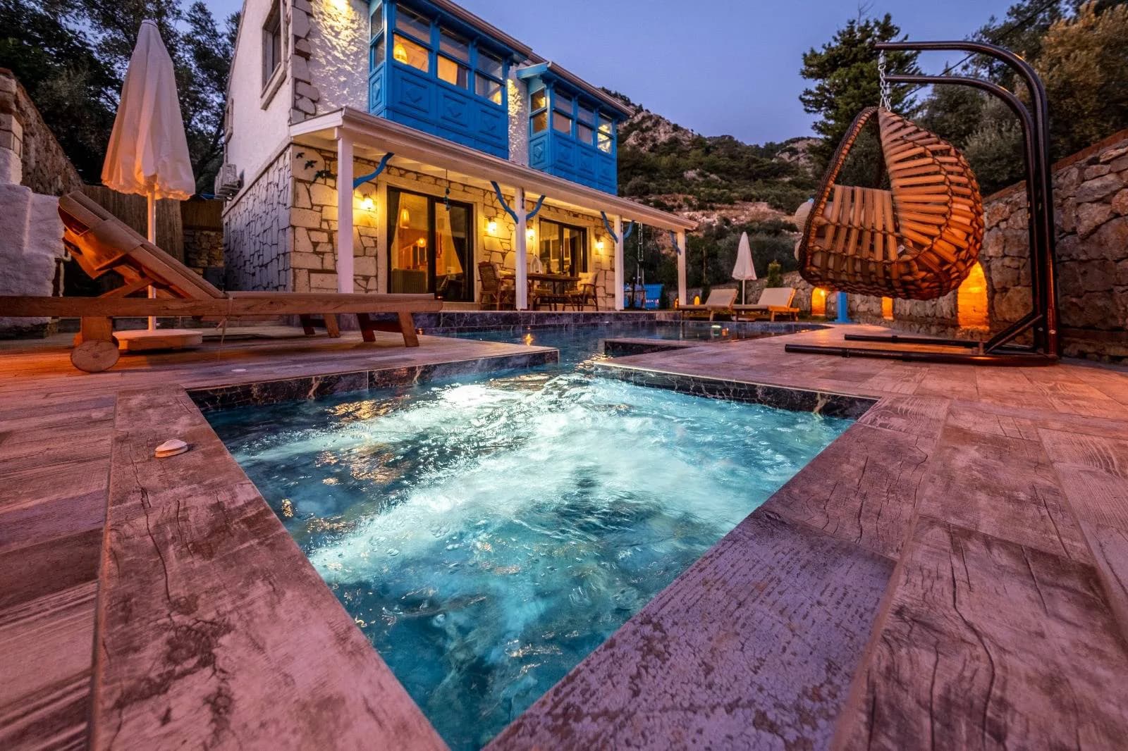 Fethiye Karaağaç'ta Özel Havuzlu, Doğayla İç İçe, Tatil Villası görsel 1
