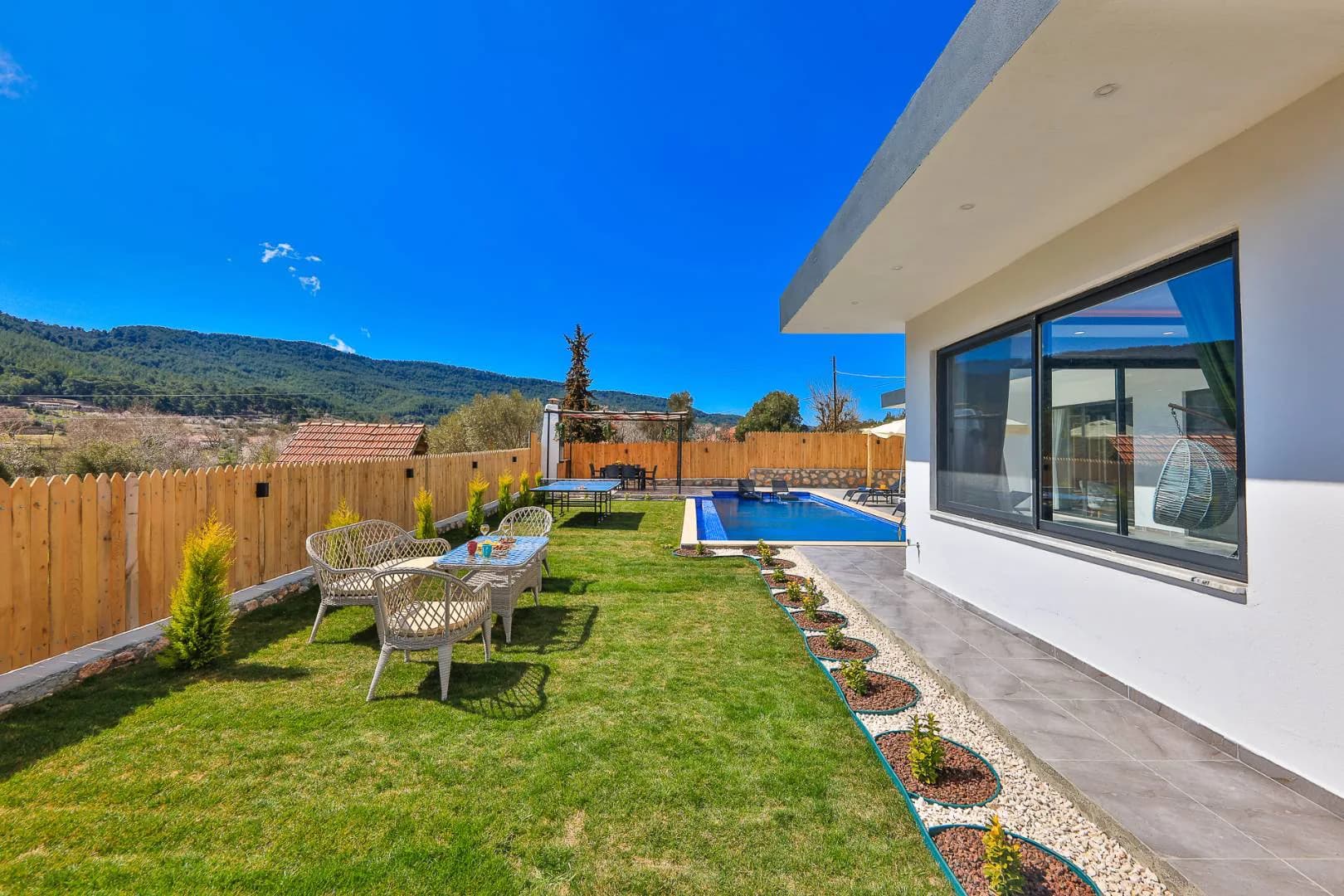 Kaş Hacıoğlan'da Huzurlu Doğada, Özel Havuzlu, Konforlu Villa görsel 2