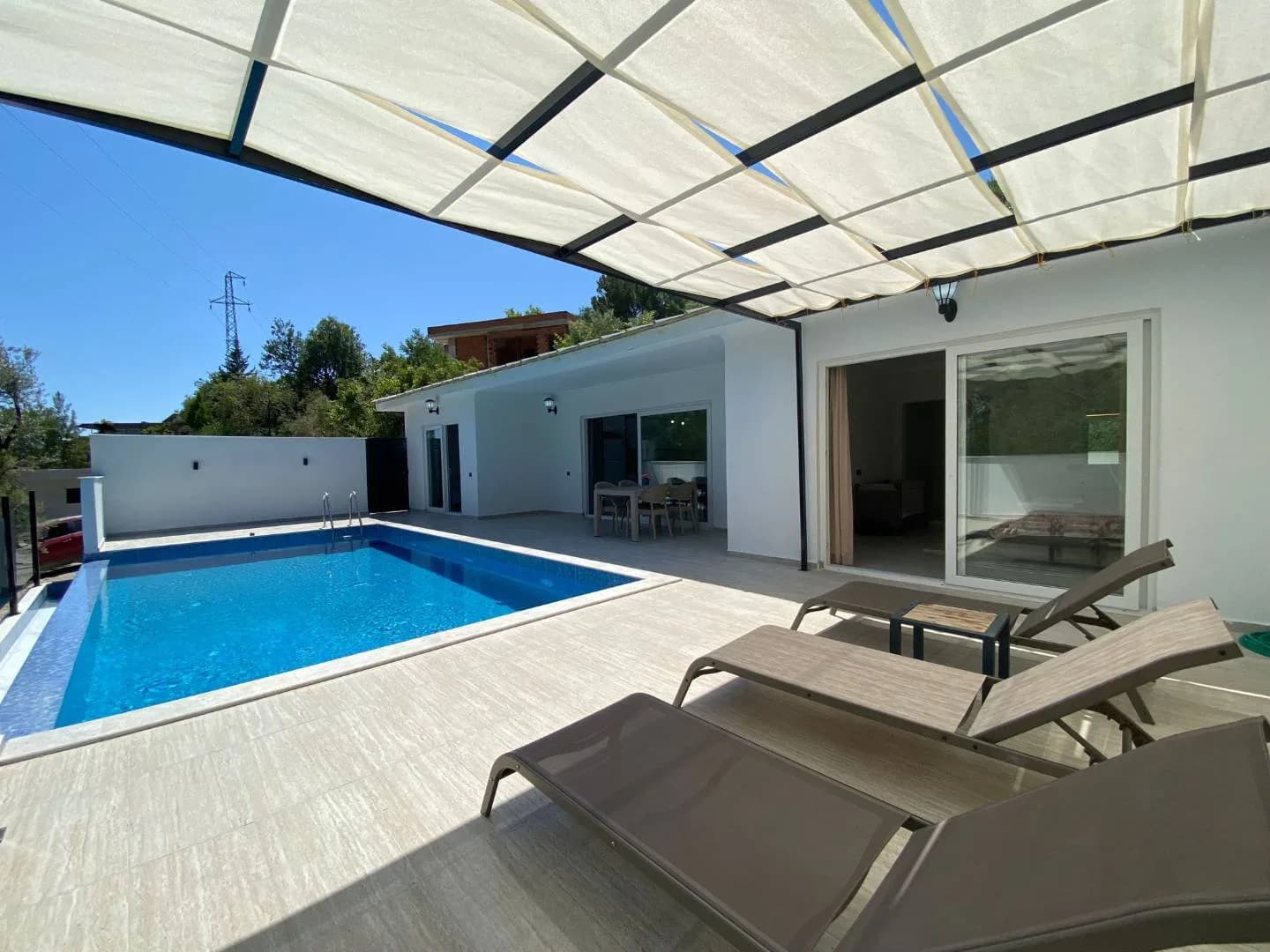 Kaş İslamlar'da Muhteşem Doğa Manzaralı, Özel Havuzlu, Lüks Villa görsel 2