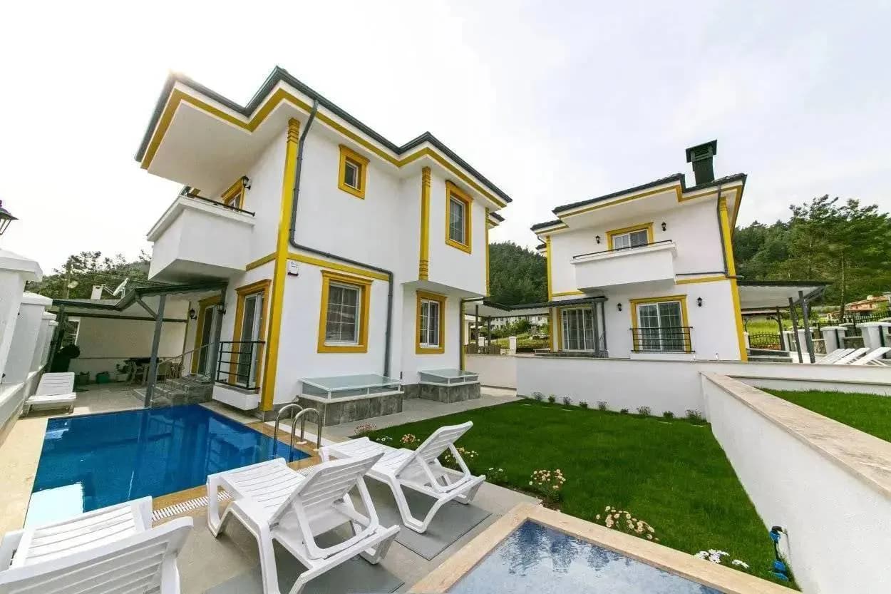 Marmaris Çetibeli'nde Yeşillikler İçerisinde, Özel Havuzlu, Lüks Villa görsel 1
