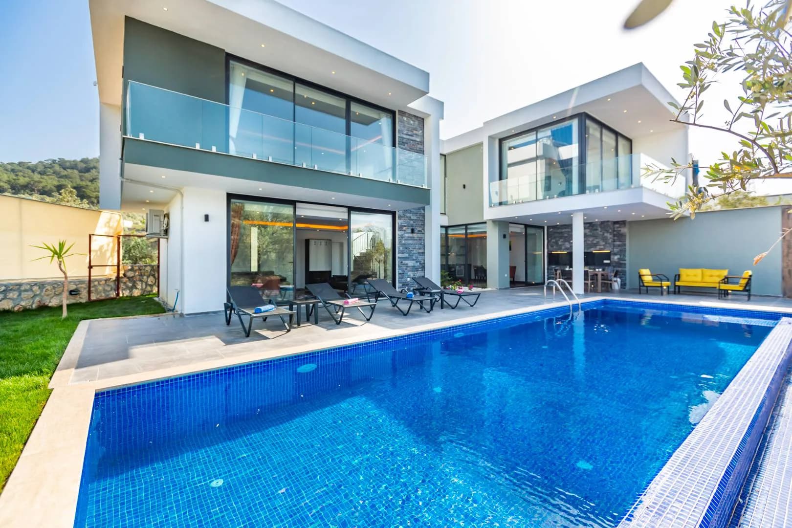 Kalkan Patara'da Huzur Dolu Doğada, Özel Havuzlu, Modern Villa görsel 1