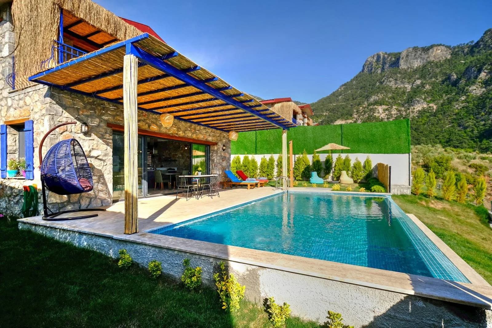 Fethiye Karaağaç'ta Enfes Doğa Manzaralı, Özel Havuzlu, 1+1 Villa görsel 1