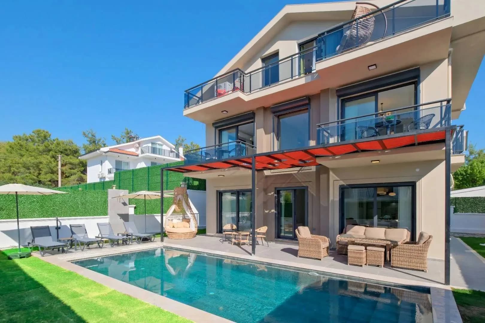 Fethiye Kargı'da Yeni Nesil Mimari, Özel Havuzlu, Konforlu Villa görsel 1