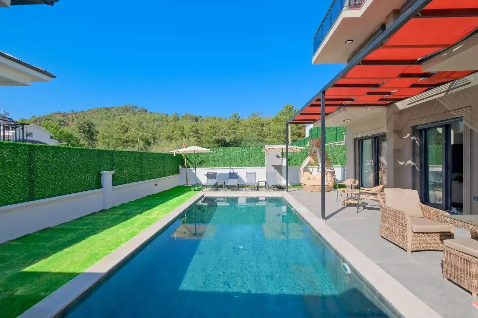Fethiye Kargı'da Yeni Nesil Mimari, Özel Havuzlu, Konforlu Villa görsel 2