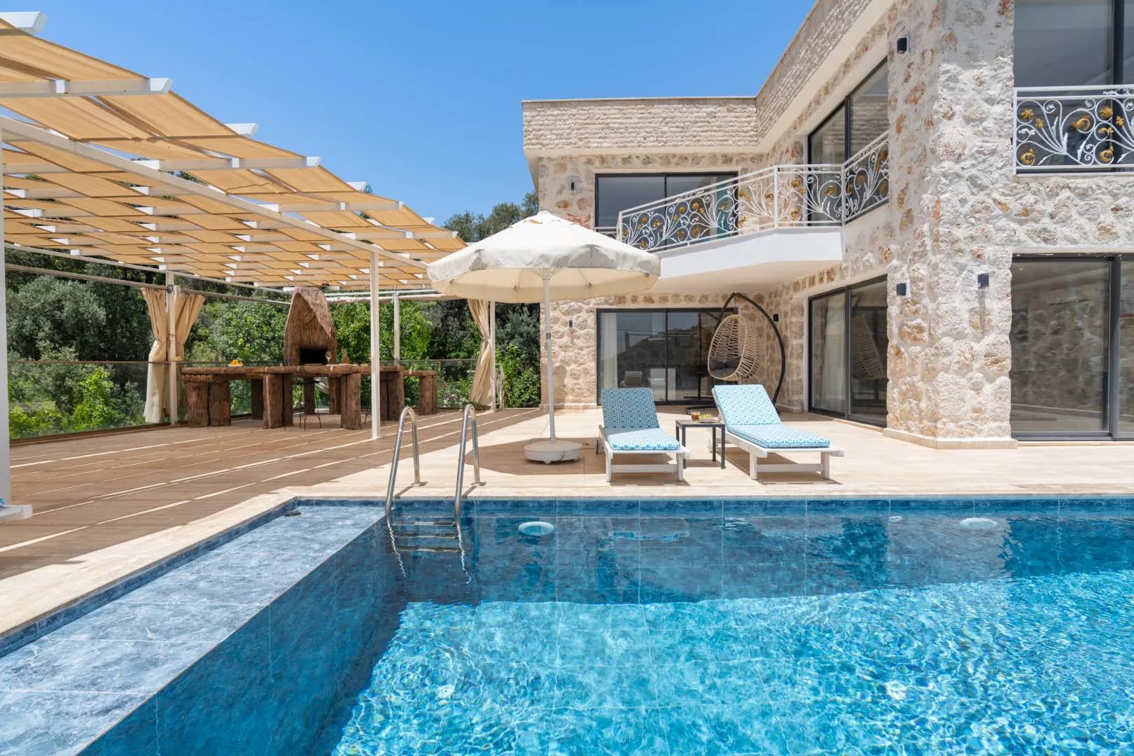 Kaş İslamlar'da Doğa İle İç İçe, Özel Havuzlu, Otantik Villa görsel 3