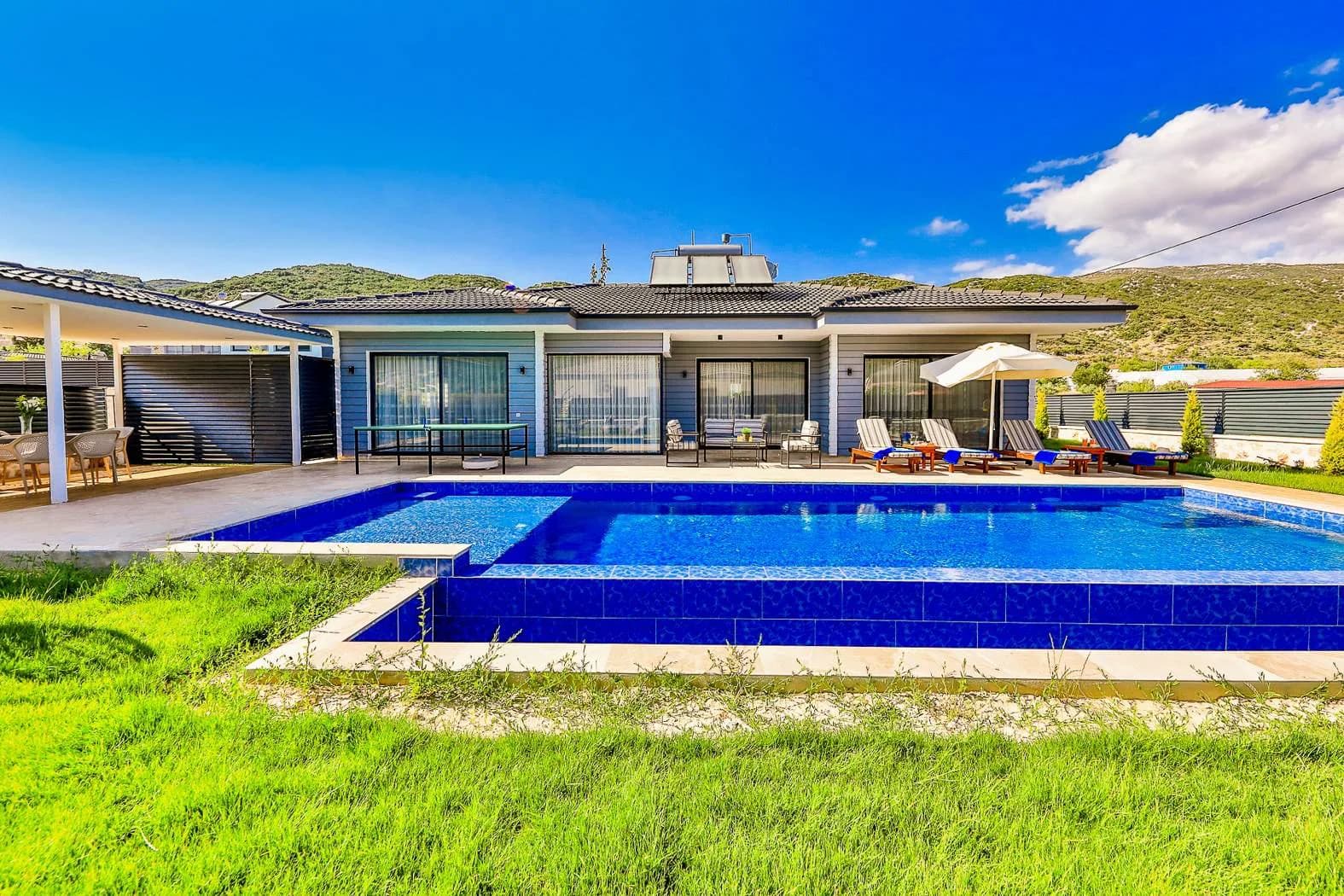 Kaş Sarıbelen'de Muhteşem Doğada, Özel Havuzlu, 4 Kişilik Villa görsel 1