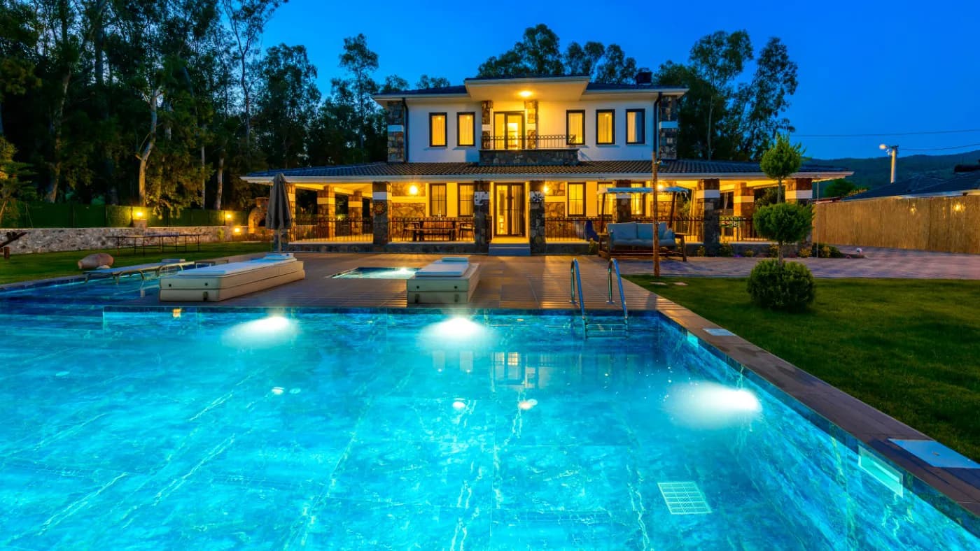 Fethiye Kayaköy'de Lüks Tasarıma Sahip, Özel Havuzlu, Bahçeli Villa görsel 1