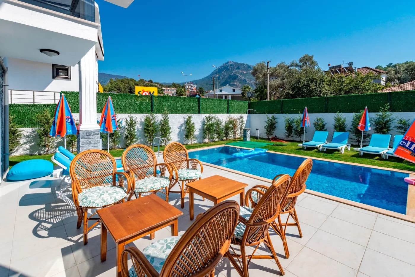 Fethiye Ölüdeniz'de Enfes Doğada, Özel Havuzlu, Yeşil Bahçeli Villa görsel 3