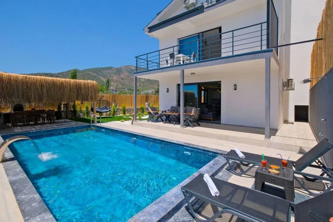 Fethiye Eldirek'te Muhteşem Doğada, Özel Havuzlu, Modern Villa görsel 1