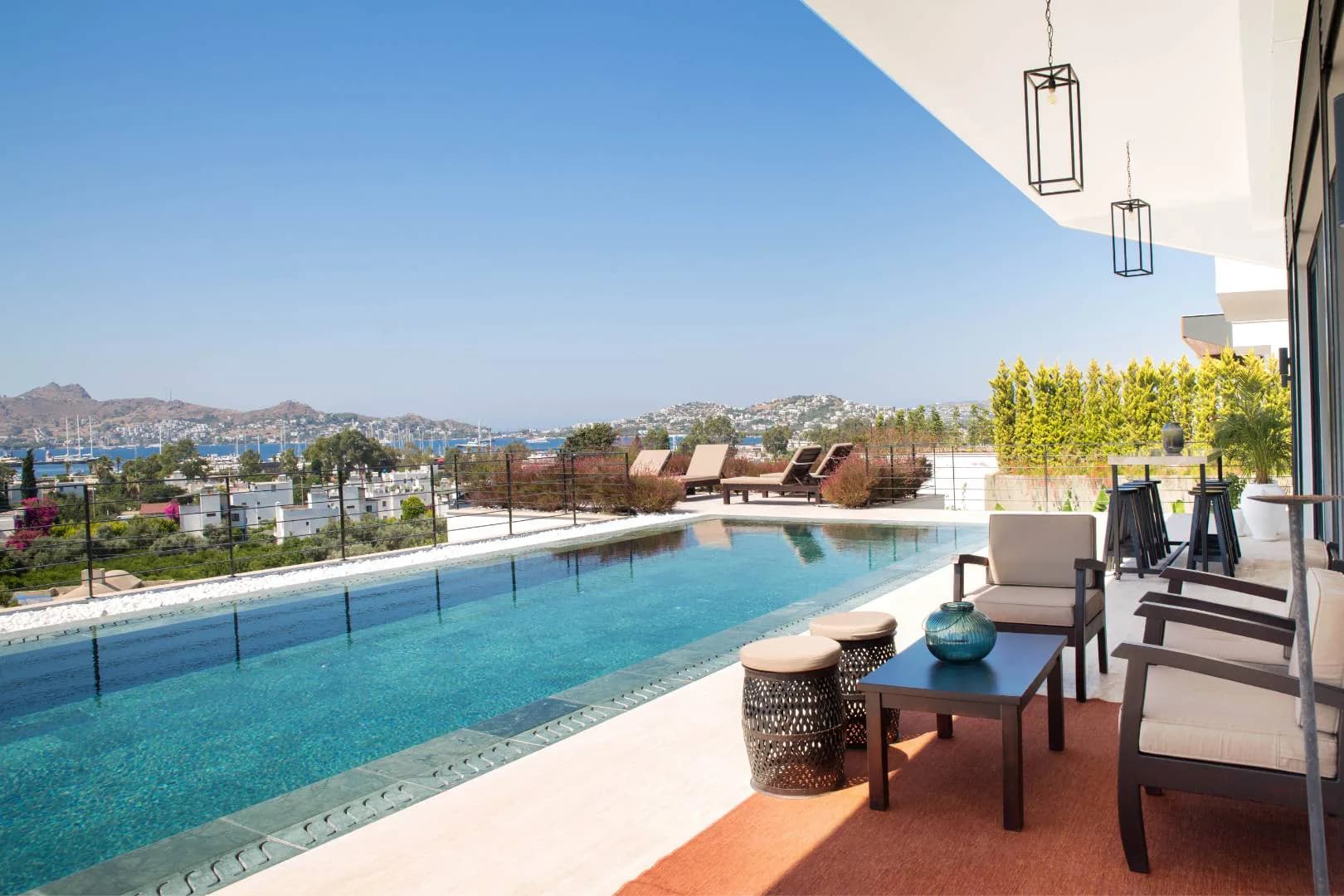 Bodrum Yalıkavak'ta Muhteşem Deniz Manzaralı, Özel Havuzlu, Lüks Villa görsel 3