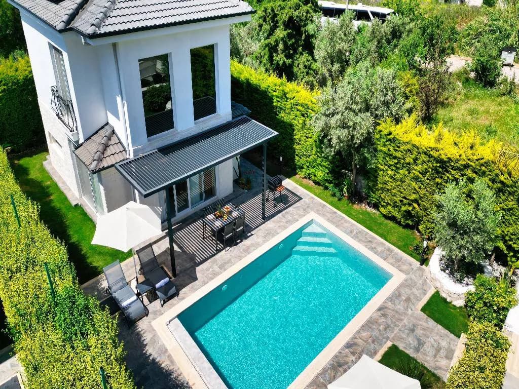 Fethiye Ölüdeniz'de Huzurlu Doğada, Özel Havuzlu, 4 Kişilik Villa görsel 2