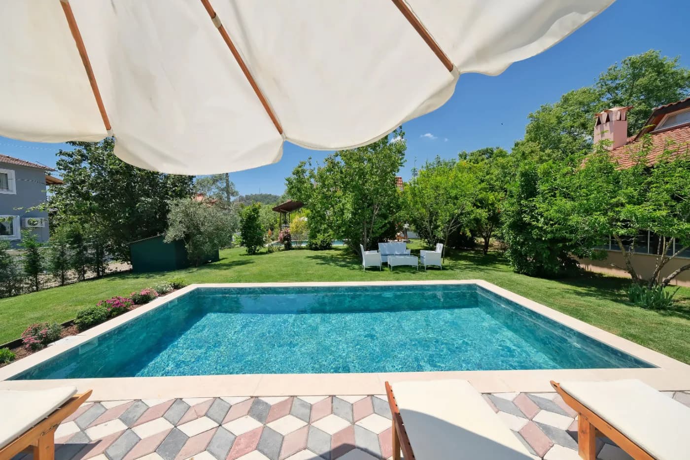 Fethiye İnlice'de Enfes Doğa Manzaralı, Özel Havuzlu, Kiralık Villa görsel 1