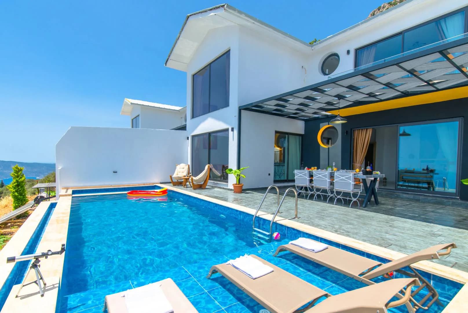 Kaş Bezirgan'da Muhteşem Deniz Manzaralı, Özel Havuzlu, Huzurlu Villa görsel 3