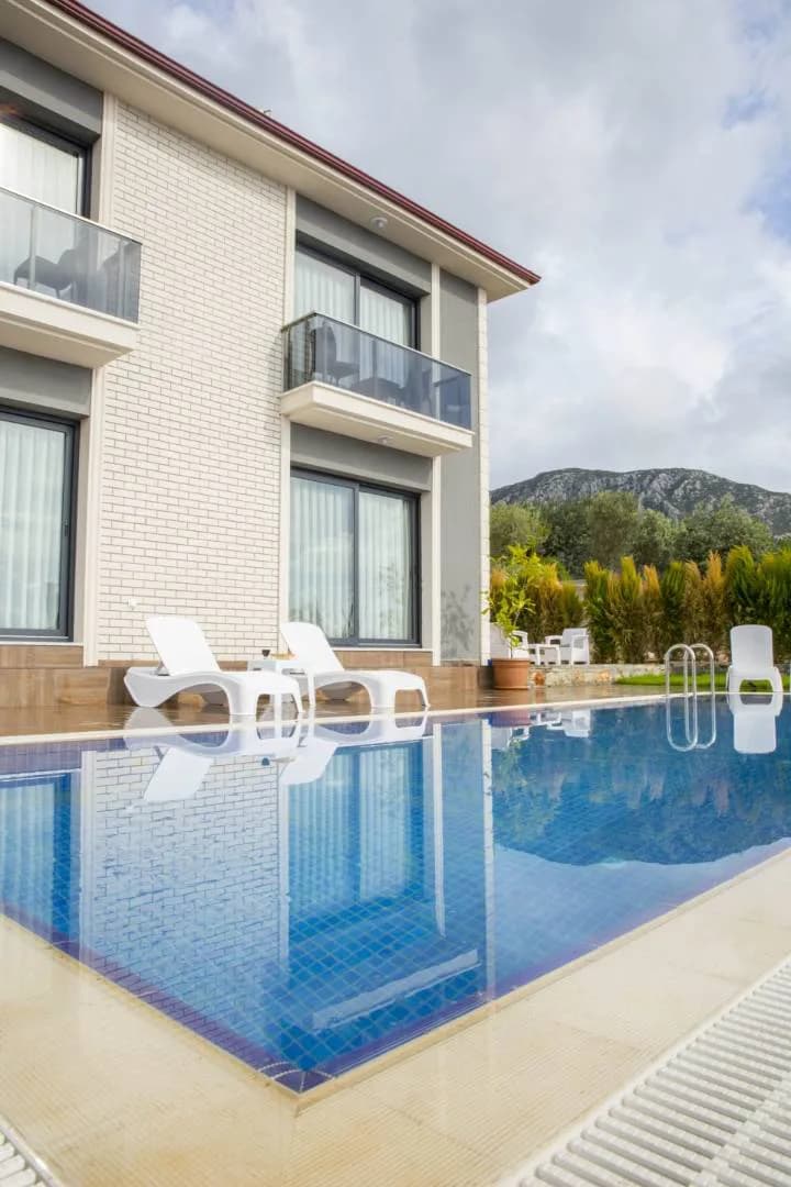 Marmaris Söğüt'te Muhteşem Deniz Manzaralı, Özel Havuzlu, Lüks Villa görsel 1