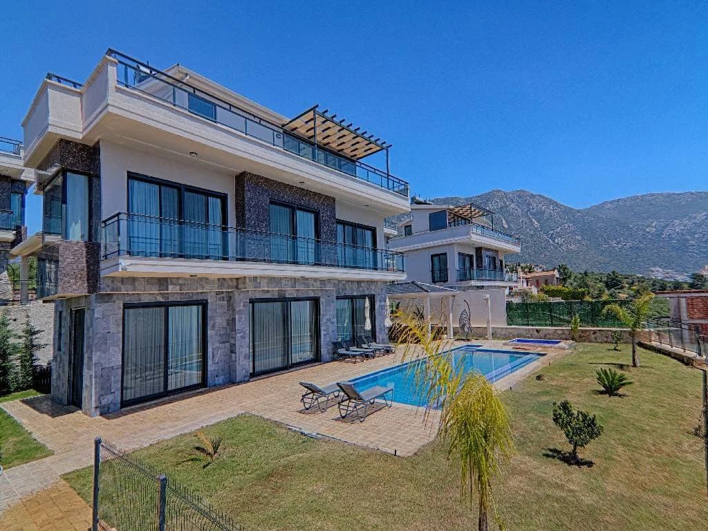 Kaş Kalkan'da Geniş Ailelere Uygun, Özel Havuzlu, Estetik Villa görsel 1