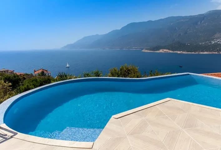Kaş Andifli'de Muhteşem Deniz Manzaralı, Özel Havuzlu, Keyifli Villa görsel 2