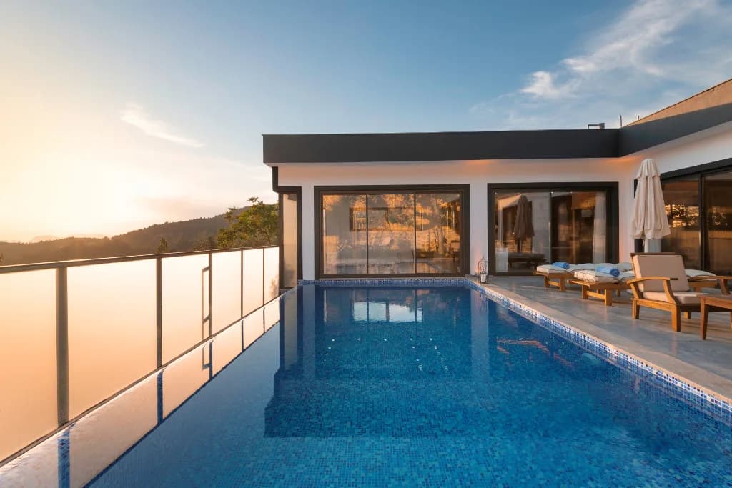 Kaş İslamlar'da Muhteşem Doğada, Özel Havuzlu, Saunalı, Kiralık Villa görsel 3