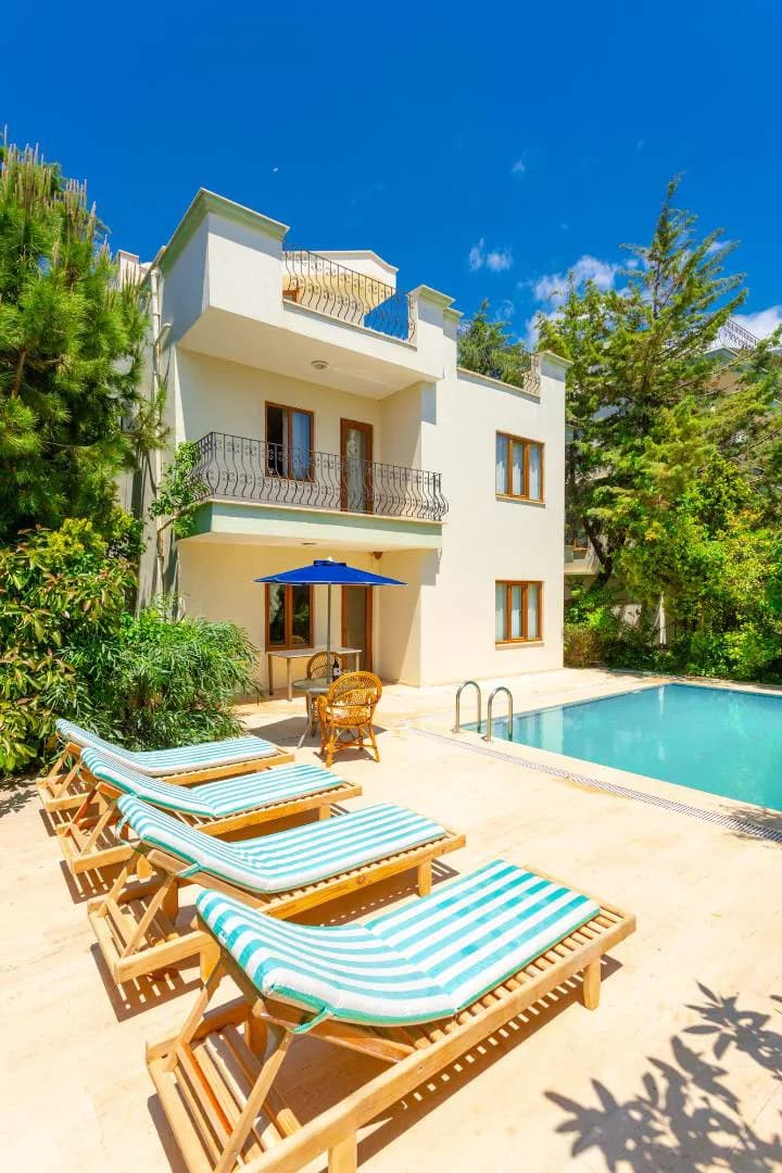 Kaş Kalkan'da Benzersiz Deniz Manzaralı, Özel Havuzlu, Konforlu Villa görsel 3